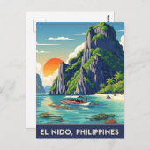Carte Postale El Nido Philippines Travel (Devant / Derrière)