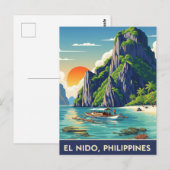 Carte Postale El Nido Philippines Voyage (Devant / Derrière)