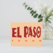 CARTE POSTALE EL PASO, TEXAS (Debout devant)