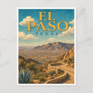 Carte Postale El Paso Texas Scenic Drive GeoSaga