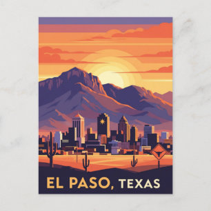 Carte Postale El Paso Texas Travel