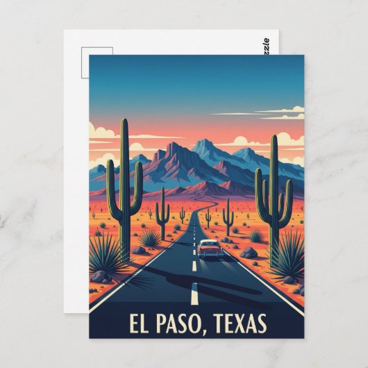 Carte Postale El Paso Texas Travel (Devant / Derrière)