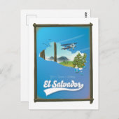 Carte Postale El Salvador Plan de voyage (Devant / Derrière)