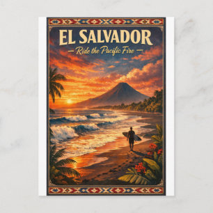 Carte Postale EL SALVADOR – Surfez sur le Feu du Pacifique