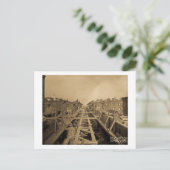 Carte Postale El Track & Station Construction Second Ave & 86th (Debout devant)