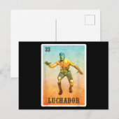 Carte Postale El Wrestler Lucha Libre - Mexico Luchador (Devant / Derrière)