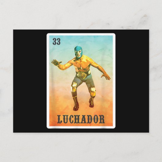Carte Postale El Wrestler Lucha Libre - Mexico Luchador (Devant)