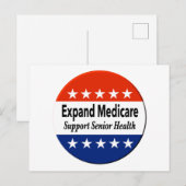 Carte Postale Élargir l'assurance-maladie pour soutenir la santé (Devant / Derrière)