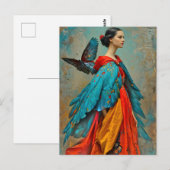 Carte Postale "Elaris" - Plumes de devenir (Devant / Derrière)