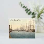 Carte Postale Elbe, Hambourg, Allemagne (Debout devant)