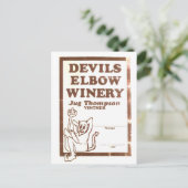 Carte postale Elbow Inn "Jug's Winery" (Debout devant)