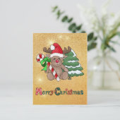 Carte Postale Elch mit Zuckerstange (Debout devant)