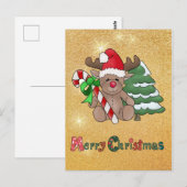 Carte Postale Elch mit Zuckerstange (Devant / Derrière)