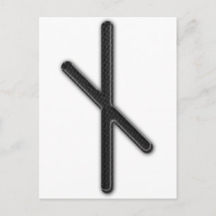 Carte Postale Elder Futhark Rune Nyd