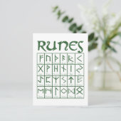 Carte Postale Elder Futhark Runes (Debout devant)
