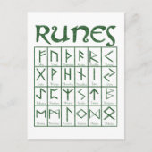 Carte Postale Elder Futhark Runes (Devant)
