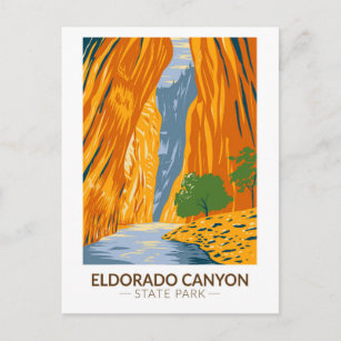 Carte Postale Eldorado Canyon State Park Colorado Art Vintage