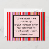 Carte postale Eleanor Roosevelt (Devant / Derrière)