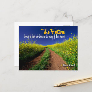 Carte Postale Eleanor Roosevelt Citation Inspirationnelle "L'ave