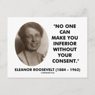 Carte Postale Eleanor Roosevelt Personne Ne Peut Vous Rendre Inf