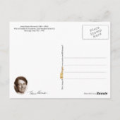 Carte Postale Eleanor Roosevelt, Première dame des États-Unis (Dos)