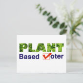 Carte Postale Électeur plante (Debout devant)