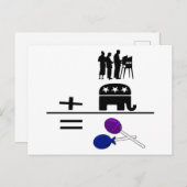 Carte Postale Électeurs Plus Le GOP Equal Suckers (Devant / Derrière)