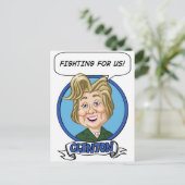 Carte Postale Election 2016 de Hilary Clinton (Debout devant)