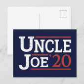 Carte Postale Élection 2020 - Oncle Joe (Devant / Derrière)