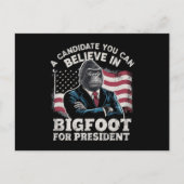 Carte Postale Election 2024 Funny Vote Sasquatch USA (Devant)