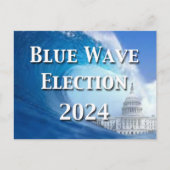 Carte Postale Élection Blue Wave 2024 (Devant)