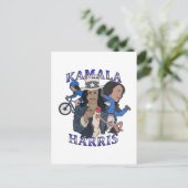 Carte Postale Élection dans le style rap bootleg de Kamala Harri (Debout devant)