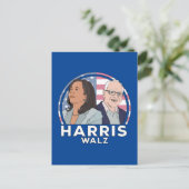 Carte Postale Élection de Harris Walz (Debout devant)