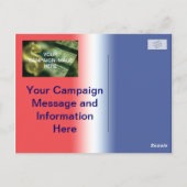 Carte Postale Élection politique Campagne électorale Élection (Dos)