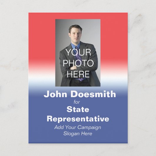 Carte Postale Élection politique Campagne électorale Élection (Devant)