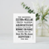 Carte Postale Élection présidentielle de 1864 (Debout devant)