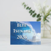 Carte Postale Élection Tsunami Bleu 2026 (Debout devant)