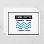 Carte Postale Élections (Devant / Derrière)