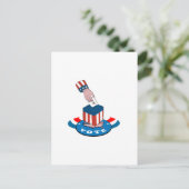 Carte Postale Élections Américaines - Bulletin de vote Rétro (Debout devant)