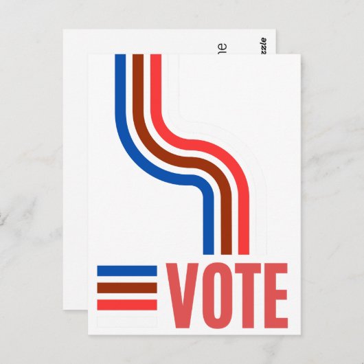 Carte Postale Élections électorales (Devant / Derrière)