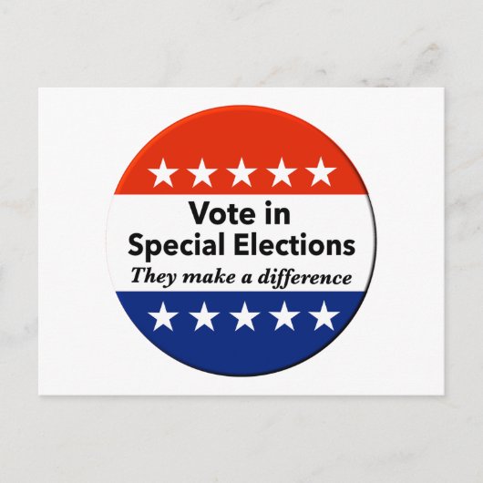 Carte Postale Élections spéciales (Devant)