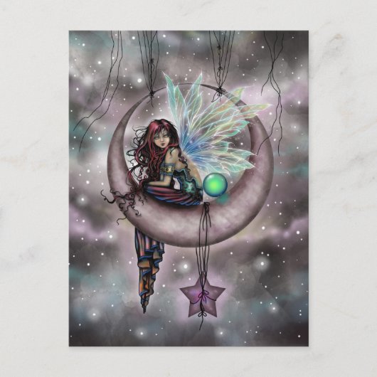 Carte Postale Electra Fae Imaginaire Art par Molly Harrison (Devant)