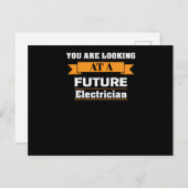 Carte Postale Électricien (Devant / Derrière)