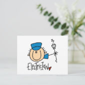 Carte Postale Électricien (Debout devant)