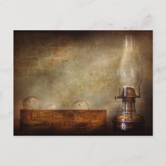 Carte Postale Électricien - Avancement de l'éclairage  (Devant)