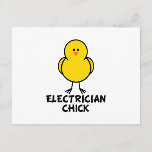 Carte Postale Électricien Chick