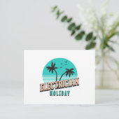 Carte Postale Électricien de vacances (Debout devant)