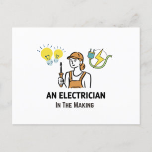 Carte Postale Électricien en devenir