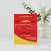 Carte postale électrique (Debout devant)