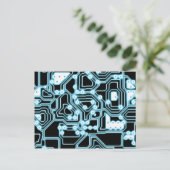 Carte Postale ElecTRON - Bleu / Noir (Debout devant)